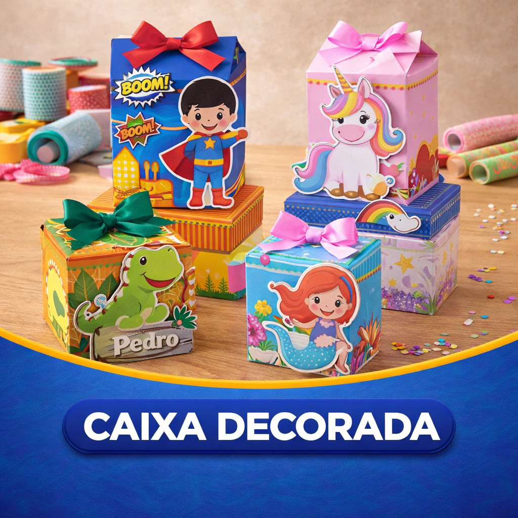 Caixinha personalizada para decoração